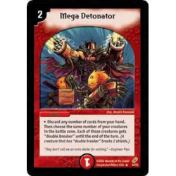 Mega Detonator - Rare - Duel Masters Shadowclash of Blinding Night (DM-04)
