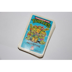 Teenage Mutant Hero Turtles Kvartetspil 1991 (Mangler blot 1 kort: E2. Stadig spilbart)