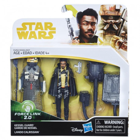 Lando Calrissian & Kessel Guard 3.75 inch Star Wars Solo: a Star Wars Story Force Link Action Figure 2-Pack