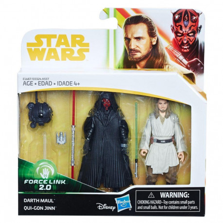 Darth Maul & Qui-Gon Jinn 3.75 inch Star Wars Solo: a Star Wars Story Force Link Action Figure 2-Pack
